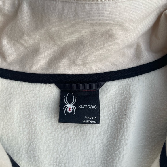 SPYDER MENS FLEECE LINED COLOR BLOCK SWEATSHIRT XL - Picture 4 of 5